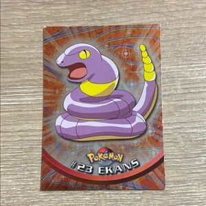 EKANS #23 2000 TOPPS CHROME SERIES 1 HOLO FOIL POKEMON TV ANIMATION CARDS